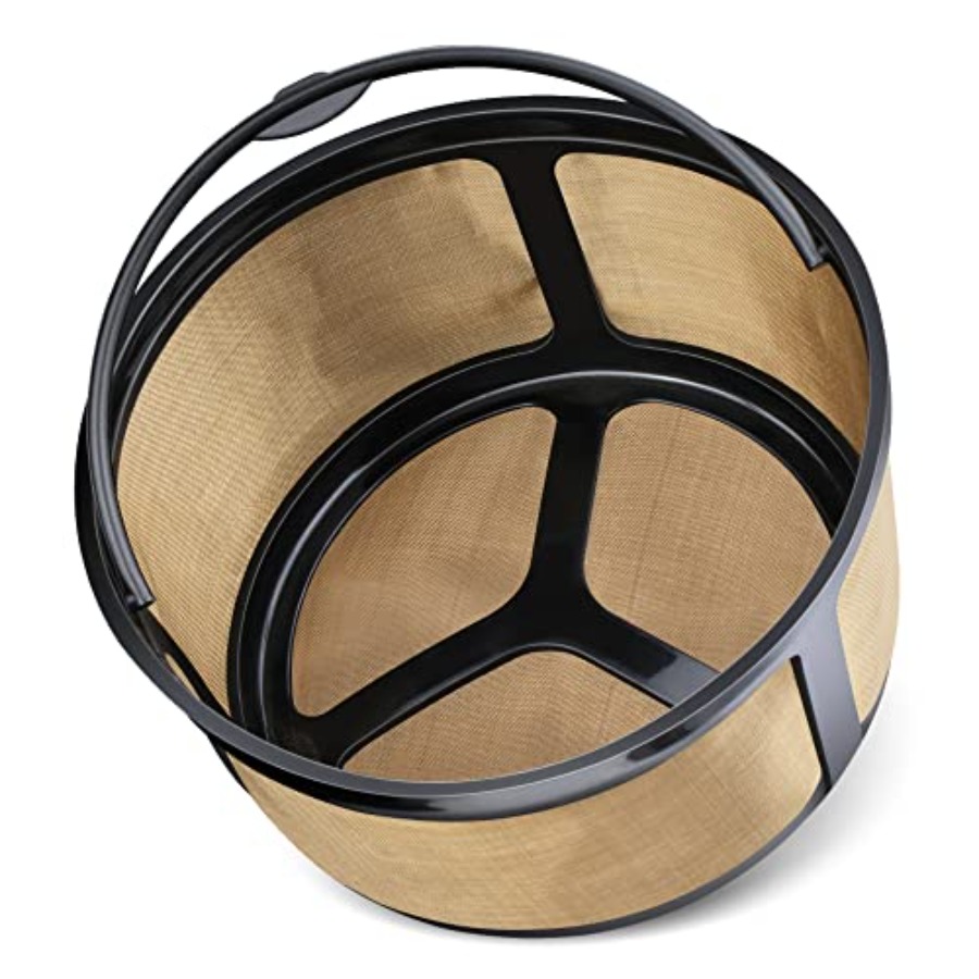 Paper Basket Mesh - Reusable 8-12 Cup Basket Gold Mesh