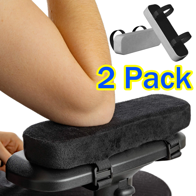 Gaming Desk With Hutch - 2/6Pcs Office Chair Arm Pads,Soft PU