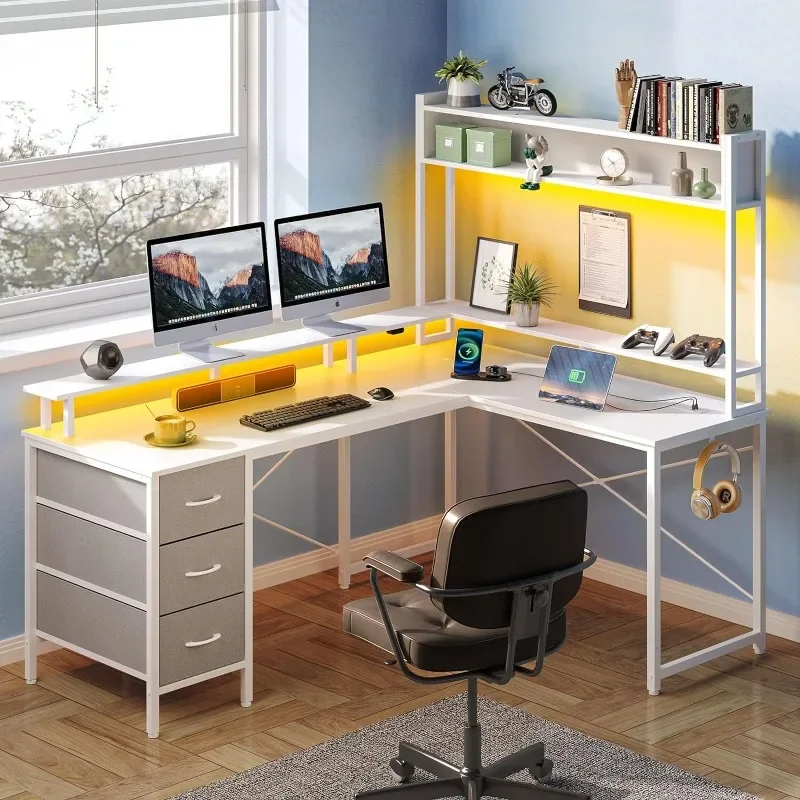 Gaming Desk With Hutch - K Computer Desk L Shaped with