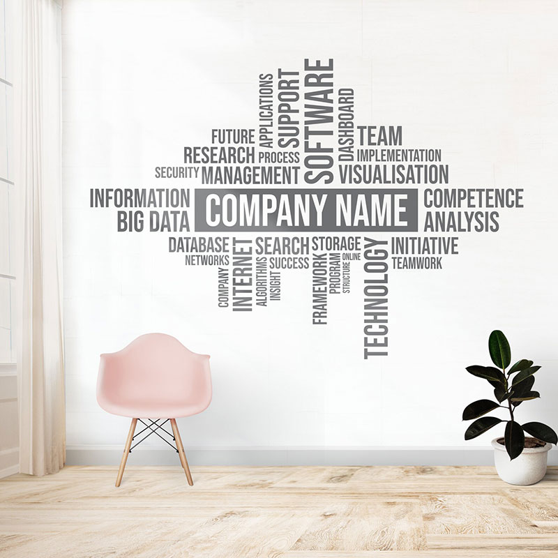 Custom Business Name Wall Deca - Office Furniture Custom review and price