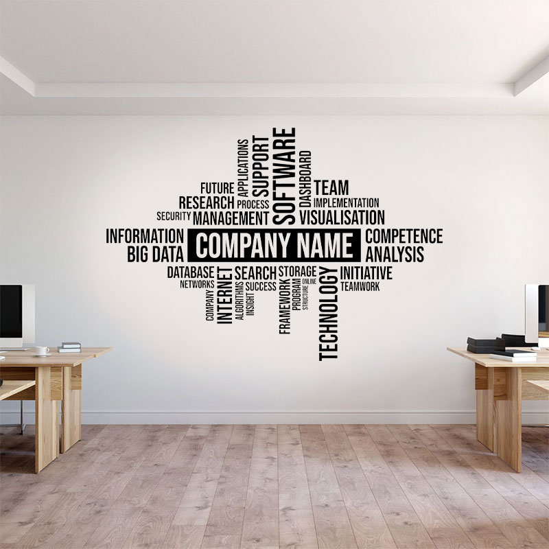 Custom Business Name Wall Deca - Office Furniture Custom review and price
