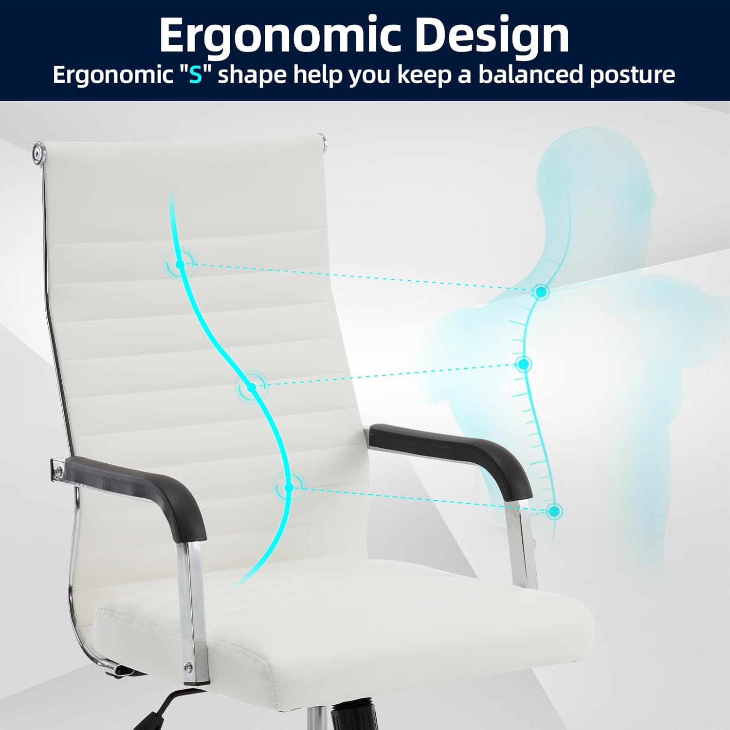 Ergonomic Ribbed Leather Offic - Office Furniture Custom review and price