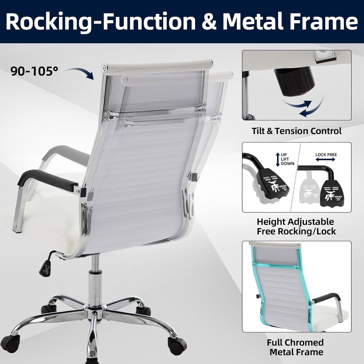 Ergonomic Ribbed Leather Offic - Office Furniture Custom review and price