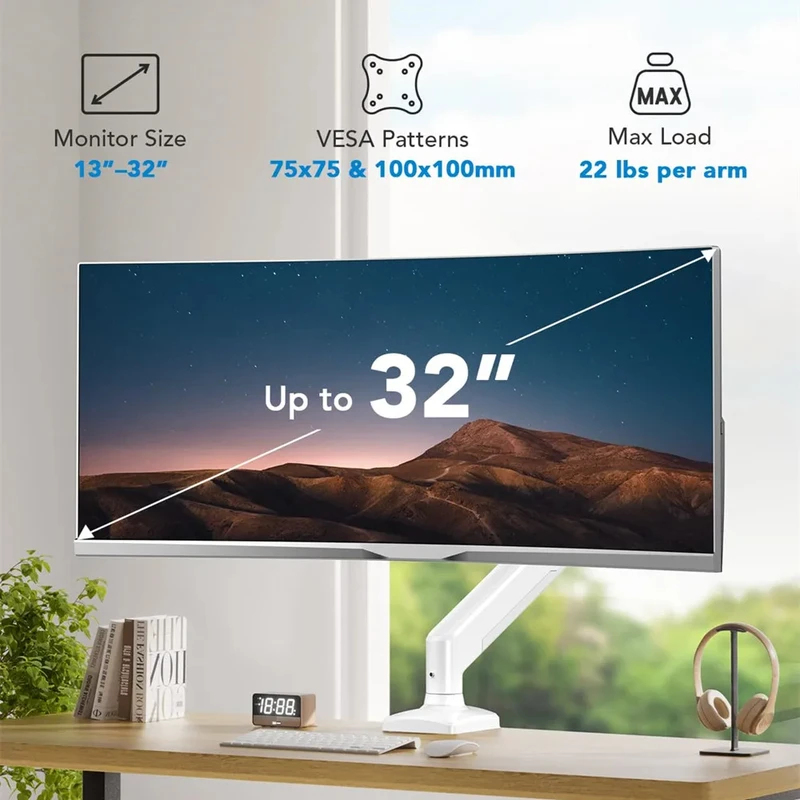 Universal Single Monitor Arm,  - Adjustable Monitor Mount review and price