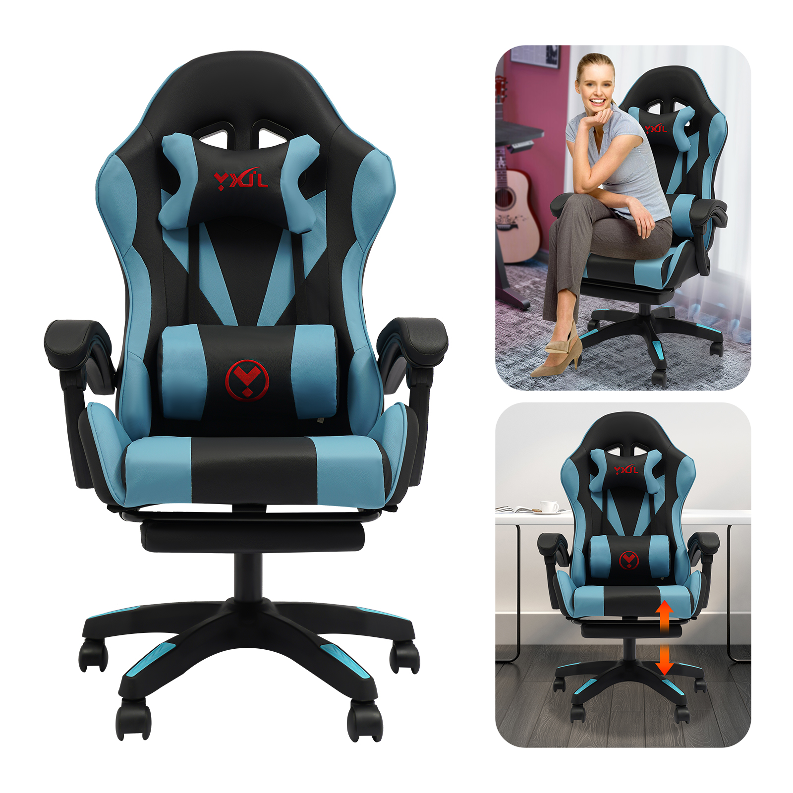 Ergonomic Racing Gaming Chair  - Office Furniture Commercial review and price