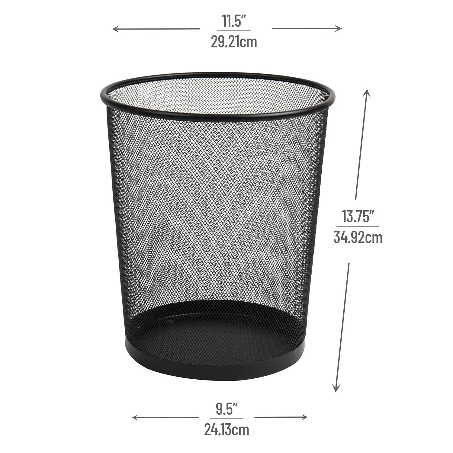 Set of 3 Mesh Trash Cans, 4.4  - Paper Basket Mesh review and price