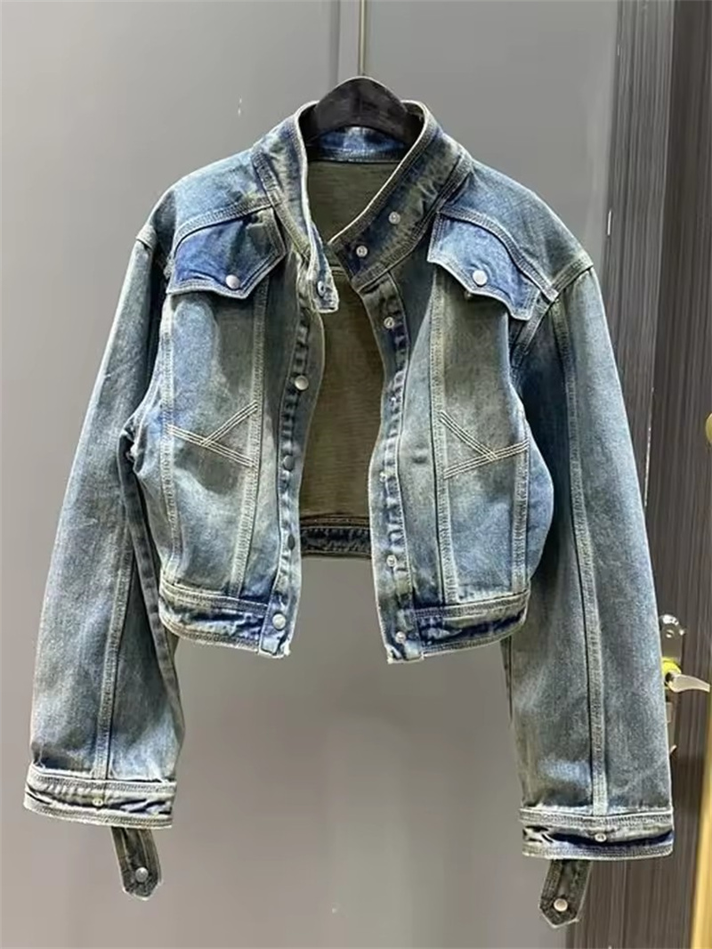 Vintage Short Denim Jacket Wom - Coat Rack Standing review and price