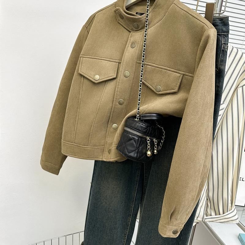Retro Casual Short Jacket Thin - Coat Rack Standing review and price