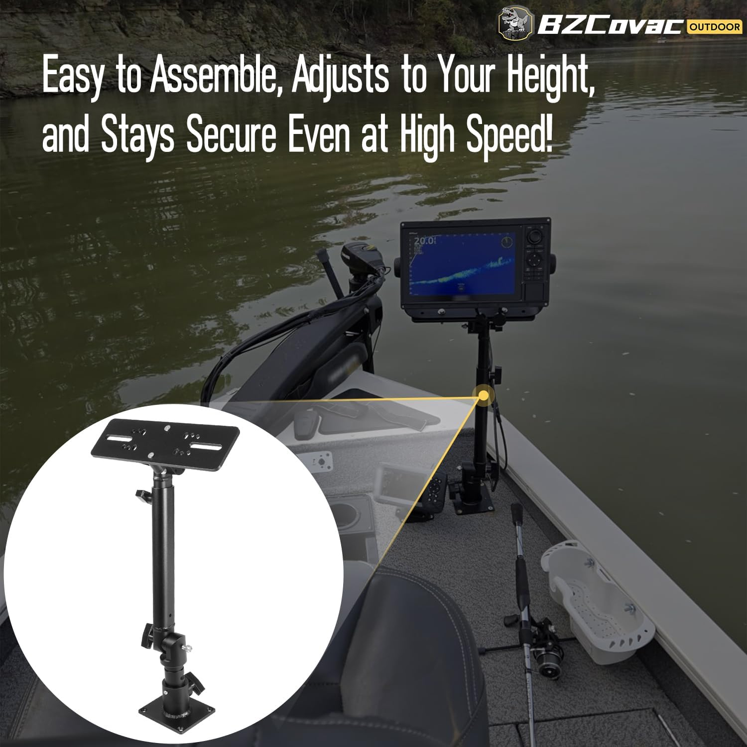 Marine Anodized Aluminum Monit - Adjustable Monitor Mount review and price