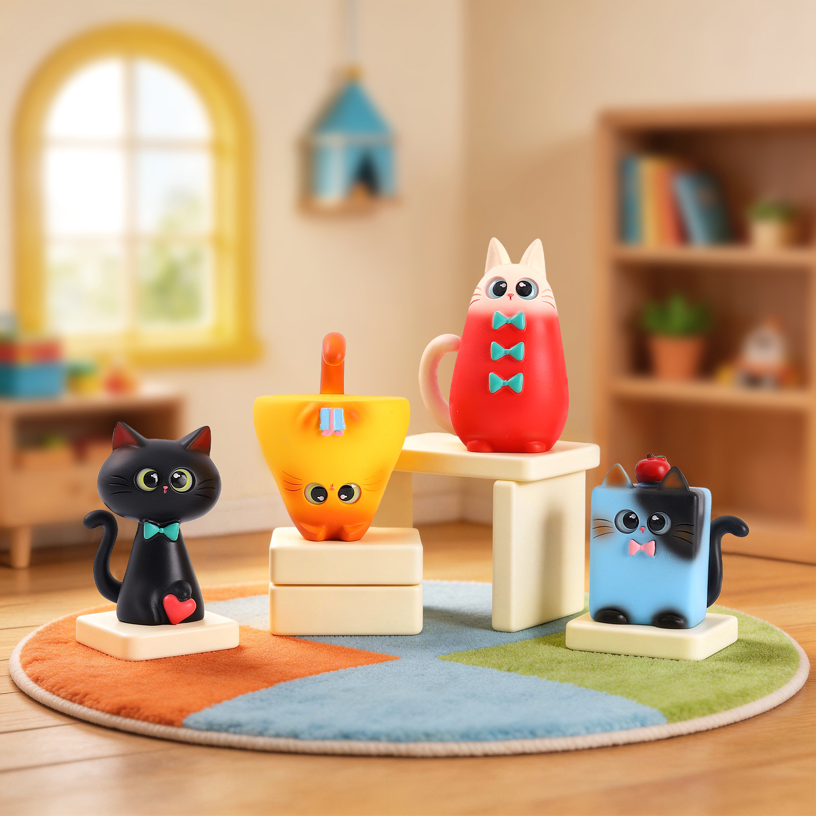 Blind Box Cat Figurine Resin C - Office Furniture Design review and price