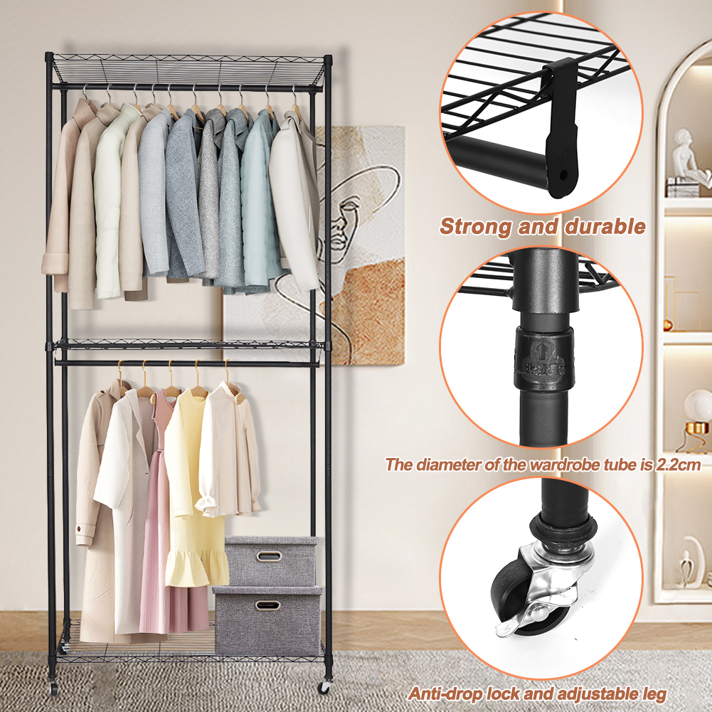 Clothes Rack Standing Rolling  - Coat Rack Standing review and price