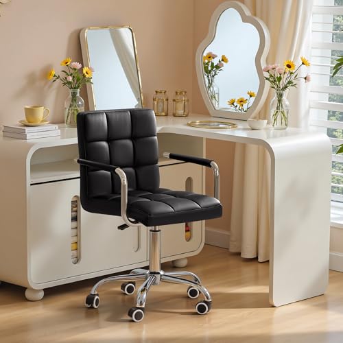 Black PU Leather Swivel Office - Office Furniture Commercial review and price
