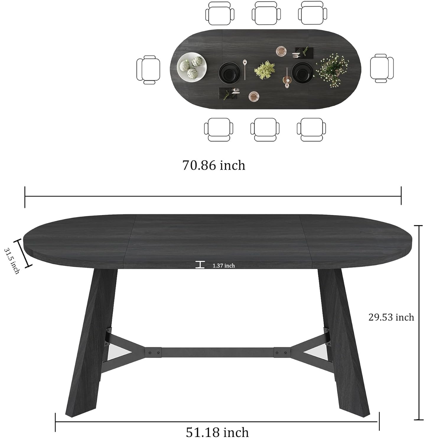 6-8 Person Oval Conference Tab - Office Furniture Custom review and price