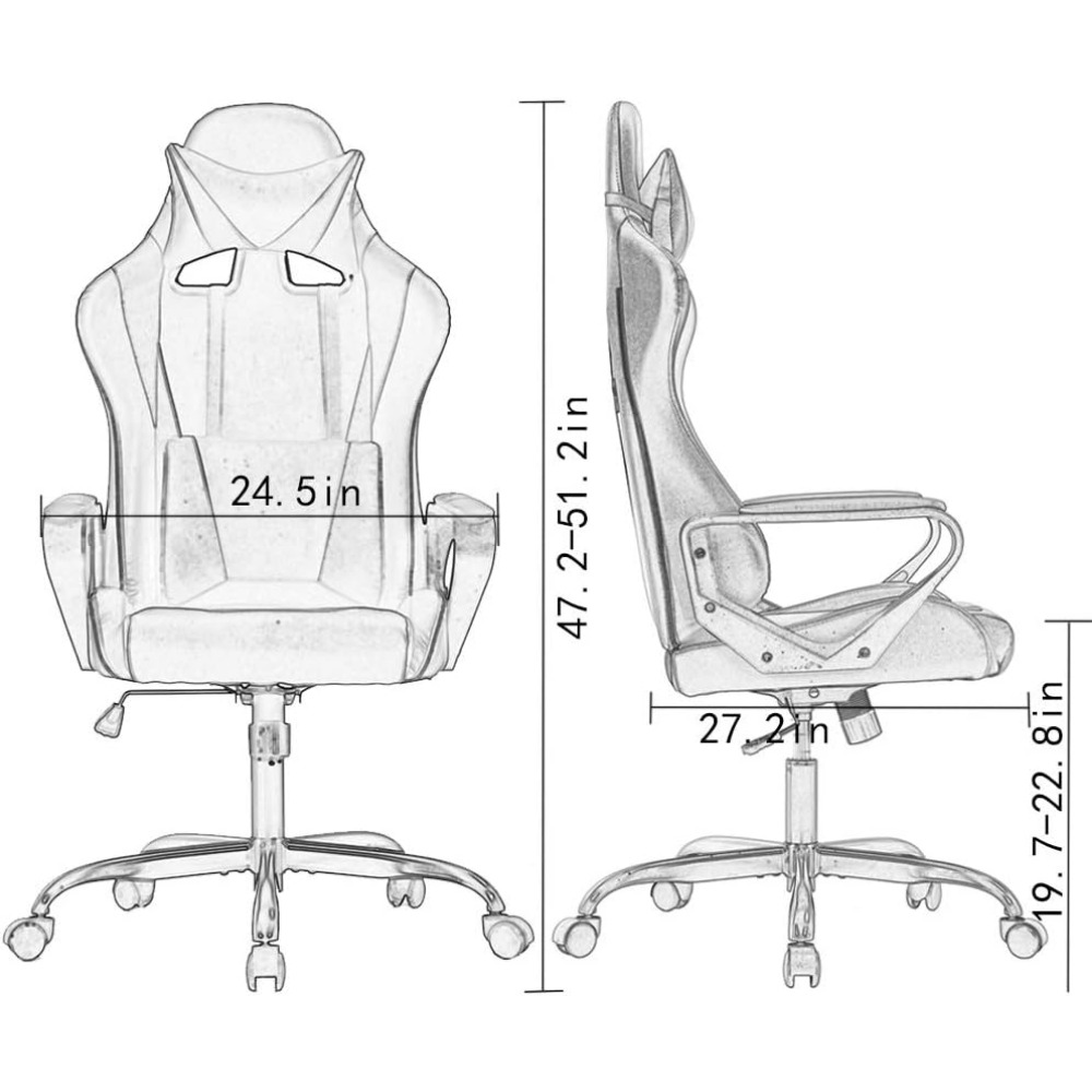 BestOffice High-Back Gaming Ch - Gaming Desk With Hutch review and price