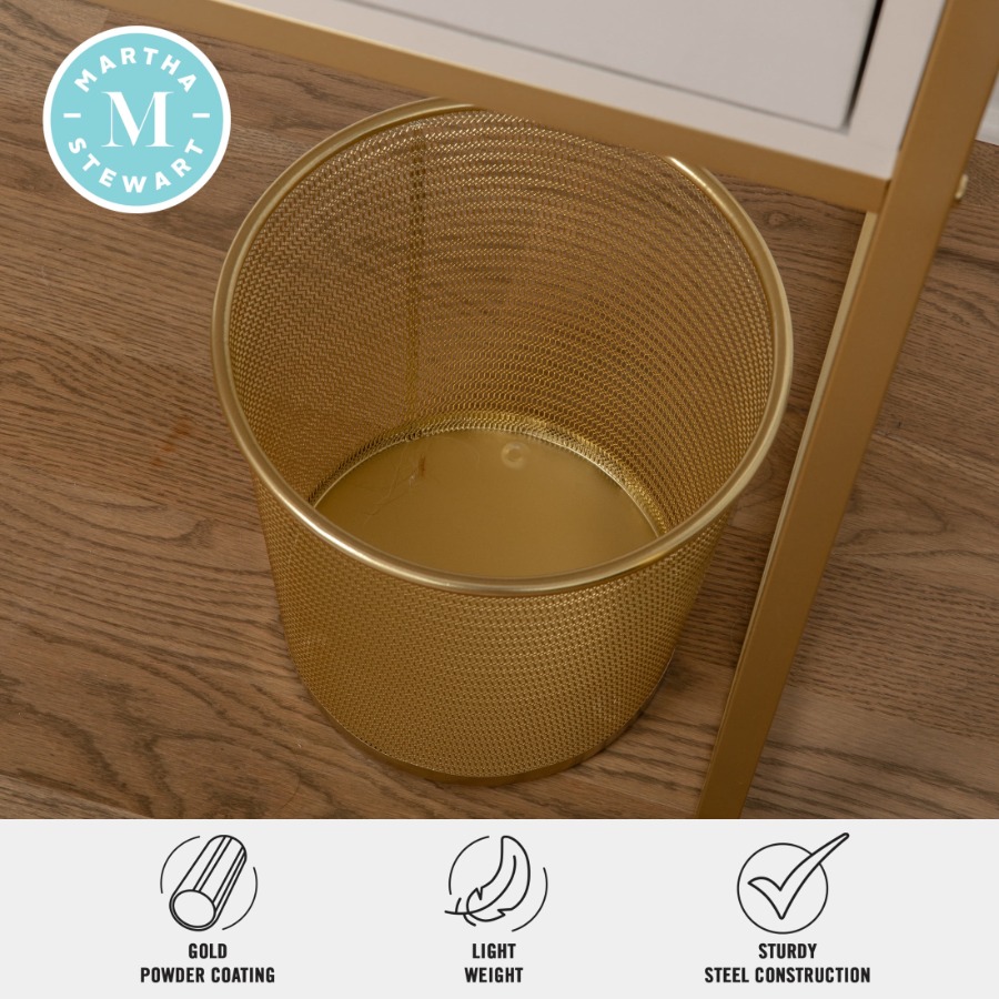 Ryder Gold Mesh Metal Trash Ca - Paper Basket Mesh review and price
