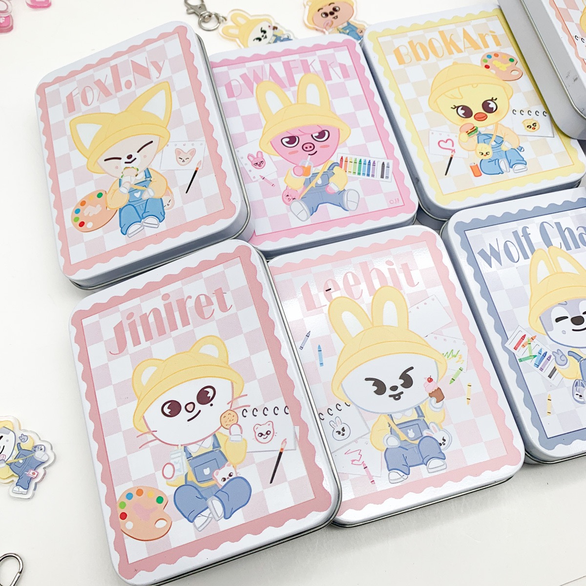 Kpop Hot Cartoon Image SKZOO S - Locker Storage Metal review and price