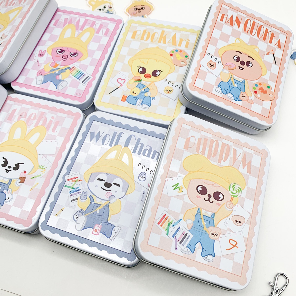 Kpop Hot Cartoon Image SKZOO S - Locker Storage Metal review and price