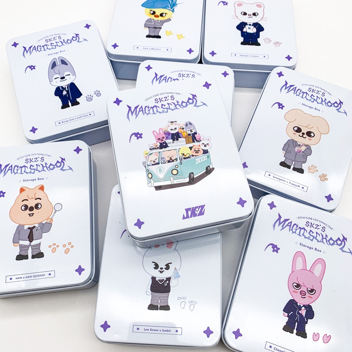 Kpop Hot Cartoon Image SKZOO S - Locker Storage Metal review and price
