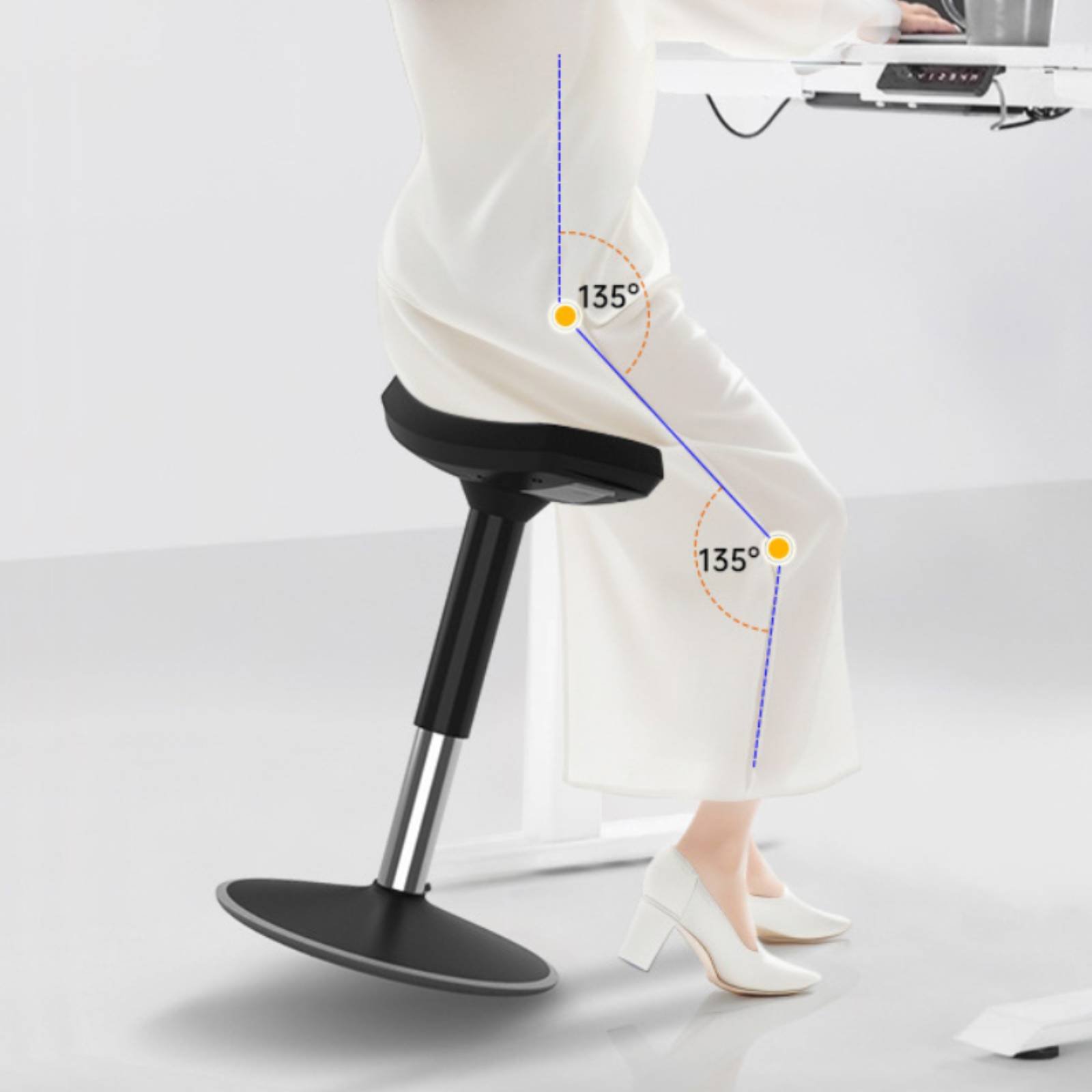 Saddle Stool Comfortable Long  - Office Furniture Commercial review and price