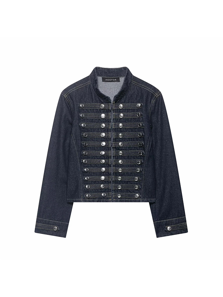 Women Holiday Chic Denim Jacke - Coat Rack Standing review and price