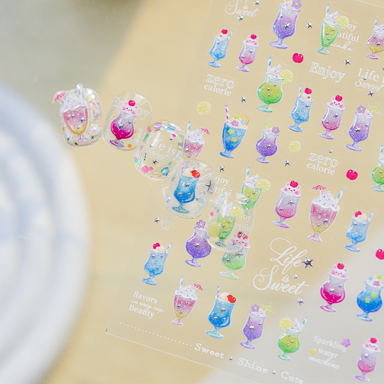 Summer Fruit 5D Nail Art Stick - Paper Basket Mesh review and price