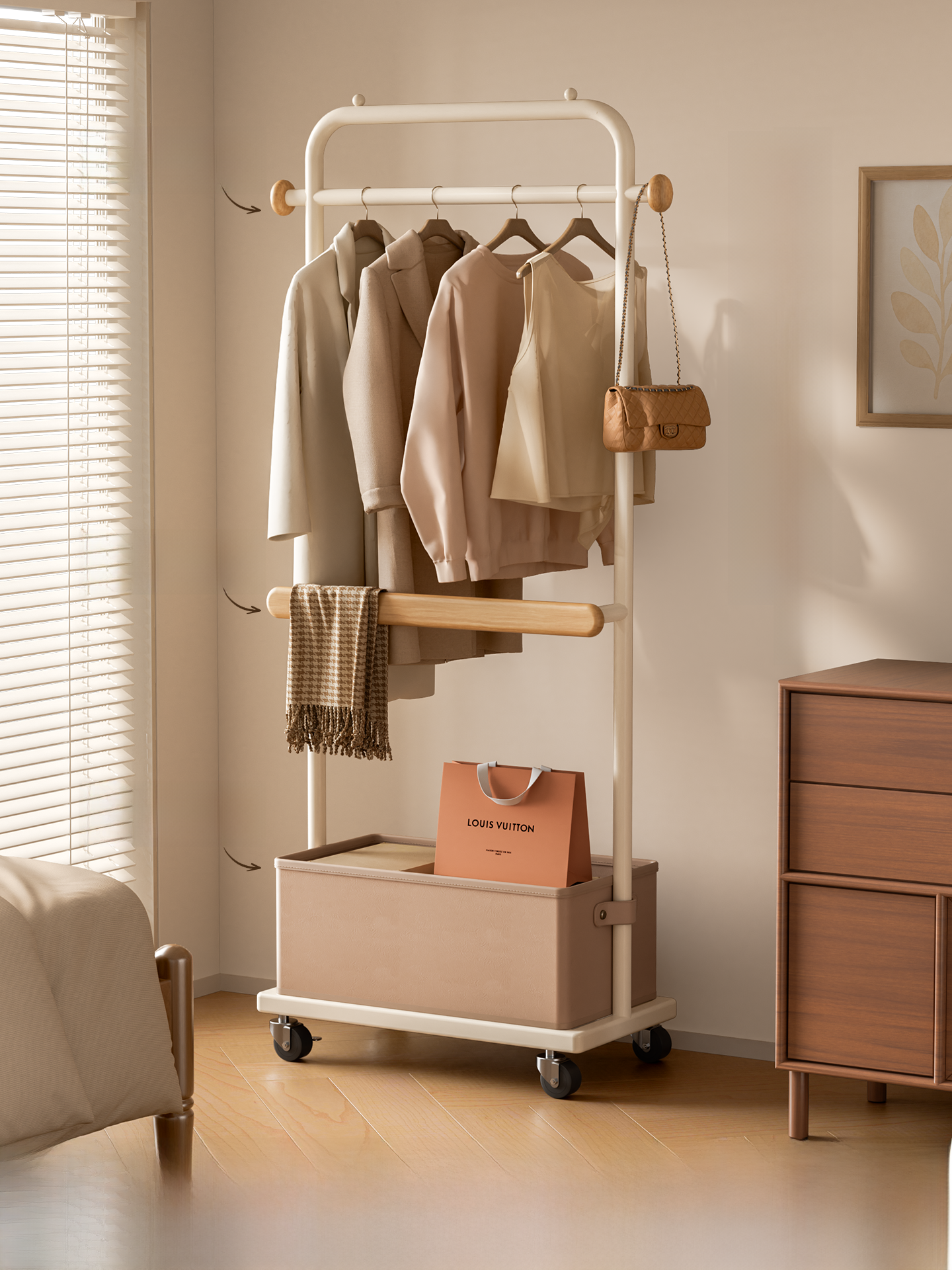 Bedroom Floor Standing Clothes - Coat Rack Standing review and price